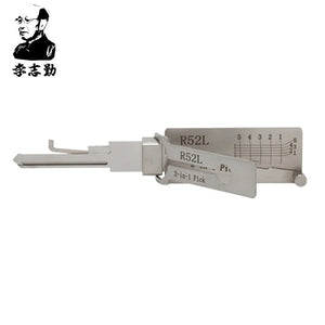 Mr. Li's Original Lishi R52L (Lengthened) 2-in-1 Pick & Decoder for Long Philip Brand of Locks