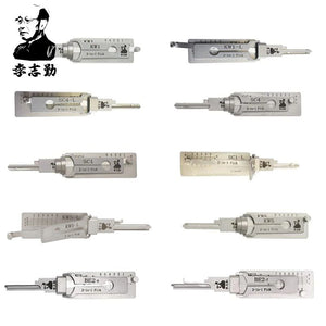 Original Lishi Residential Tools Bundle of 10 – KW1 / KW1-L / KW5 / KW5-L / SC1 / SC1-L / SC4 / SC4-L / BE2-6 / BE2-7